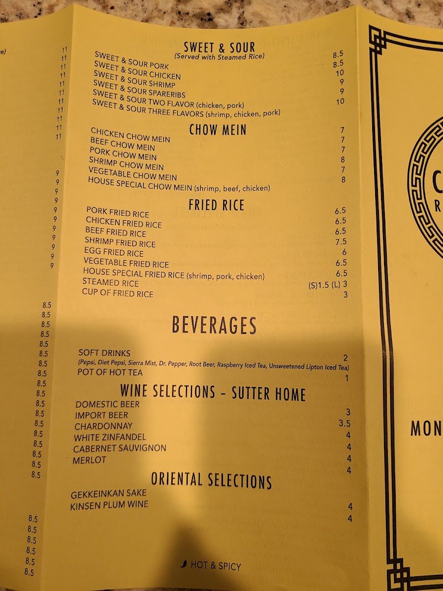 Menu China Chef-2