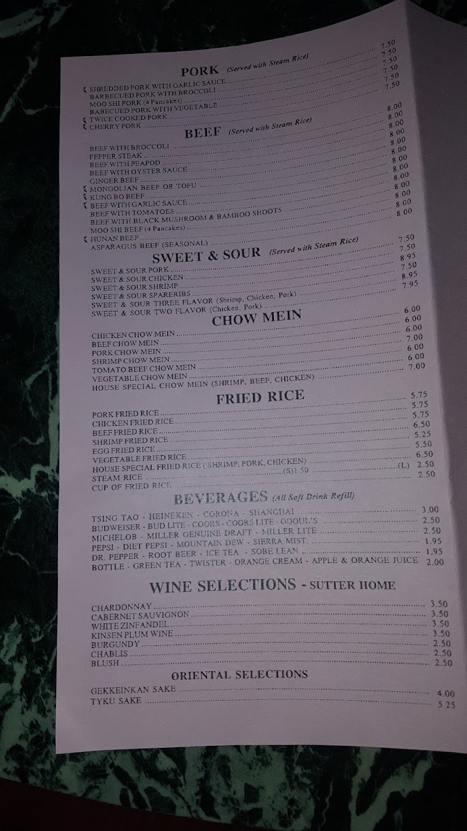 Menu China Chef-9